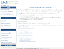 Tablet Screenshot of lsatprepcourse.com